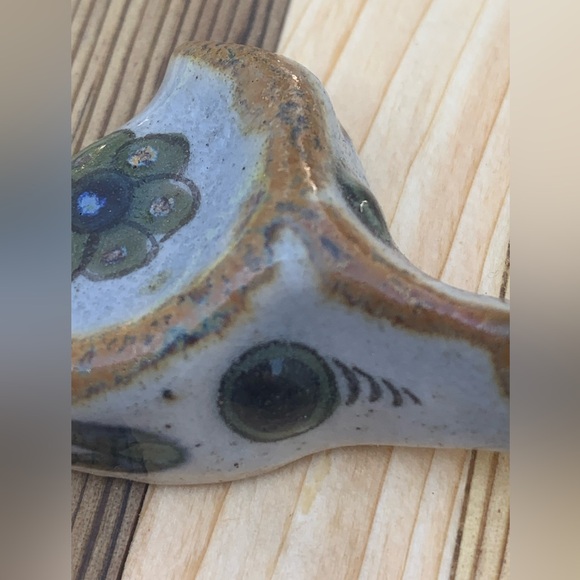 Mexican Ceramic Wolf Dog Pendant - Picture 2 of 6